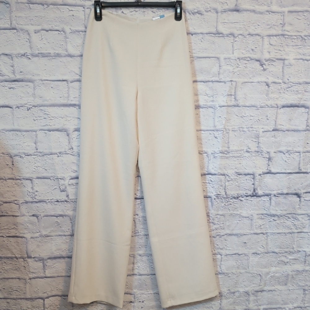ANTONIO MELANI Cream Wide Leg Pants - Size 0